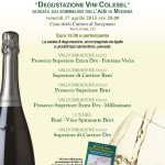 Invito Degustazione Colesel e presentazione libro Prati-Rinaldi
