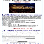 Carmen e Turandot a Verona
