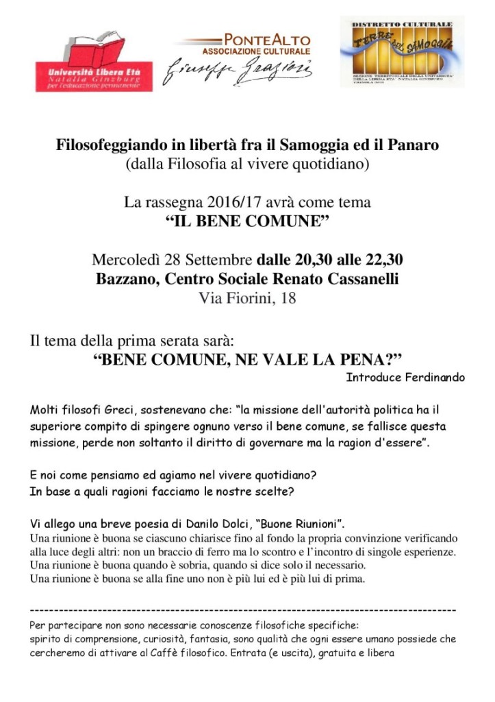 Volantino bene comune ne vale la pena