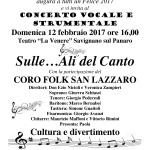 Sulle ali del canto 12 febbraio 2017L