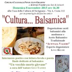Degustazione balsamico Acetaia Valeri