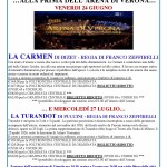 Carmen e Turandot a Verona